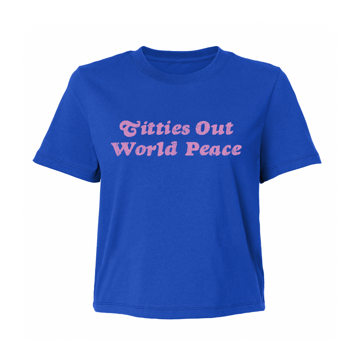 トップス BOTT world peace Ilana Glazer Live Titties Out Crop Tee
